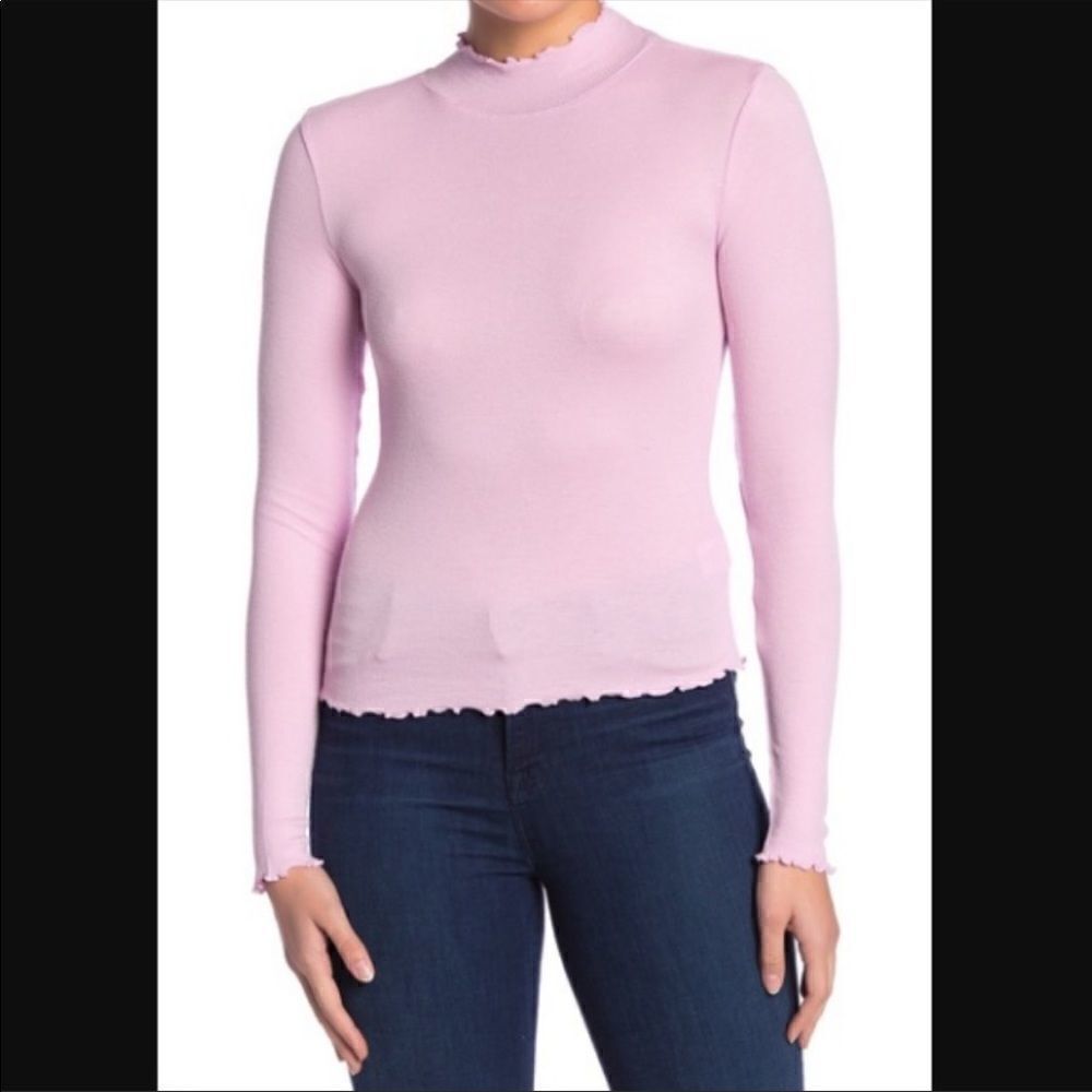 Abound Lettuce Edged Knit Top